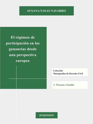 cover image of El régimen de participación en las ganancias desde una perspectiva europea